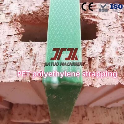 Resistência 1000N 19mm Largura Transparente Verde PET Faixa Acessível Embalagem Faixa Faixa