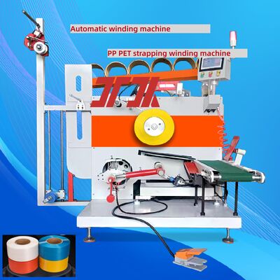 Máquina de enrolar automática 5-25mm PP PET Strap Winding Machine modo de controlo PLC