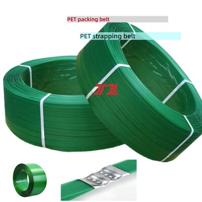Fita de arquear PET verde, fita de arquear PET 16mm para embalagem, para fábricas de tijolos