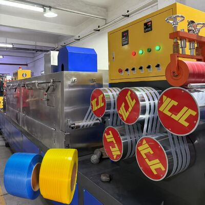 260 kg/H Pp Máquina de Fabricação de Faixas Faixas de Embalagem para Caixas Com Mudança de Ecrã Continuada