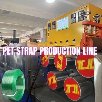 225-250 kg/h PET Strapping Strap Band Making Extrusion Machine Controlado por PLC