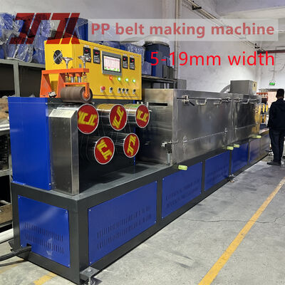 Máquina de produção de tiras de polipropileno PP de 360-380 kg/h de capacidade com controlo PLC