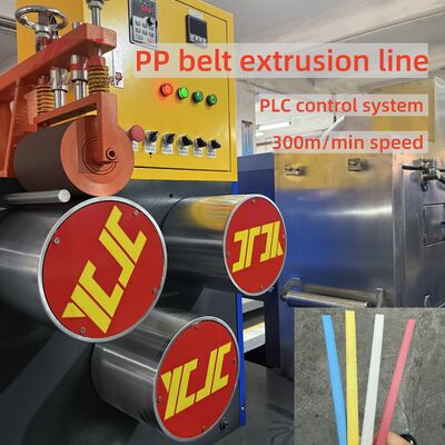 Máquina de produção de tiras de polipropileno PP de 360-380 kg/h de capacidade com controlo PLC