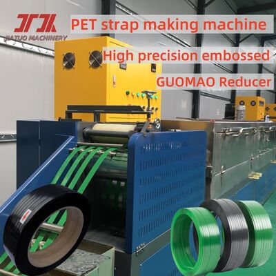 Máquina de Fabricação de Cinta PET de 9-32MM de Largura com Controle PLC Usando Flocos de Garrafa PET Reciclada