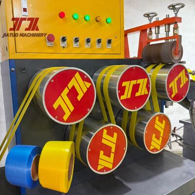 5-19 mm Linha de extrusão de correia de PP totalmente automática para fazer correia de embalagem automática