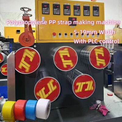 Máquina de fabricação de tiras de material reciclado de uso de PP com parafuso duplo único totalmente automático