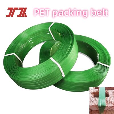 Faixa de cintas PET com largura de 9-32 mm com resistência à tensão de 350-1000kgf e superfície em relevo para embalagem segura