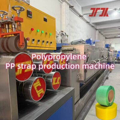 Equipamento de produção de fita de embalagem de PP de 5 mm de alta eficiência Máquina de fabricação de fita PP com controle automático