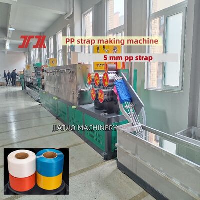 Máquina para fazer cintas de embalagem PP controlada por PLC Linha de produção de cintas de embalagem PP com materiais pp 100% reciclados