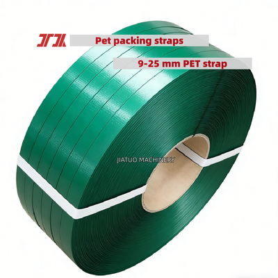 Cinturão de embalagem de PET verde de alta velocidade de 19 mm para ferramenta de enrolamento pneumático