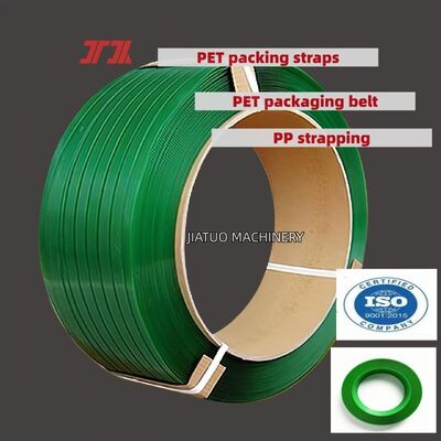 Cinturão de embalagem de PET verde de alta velocidade de 19 mm para ferramenta de enrolamento pneumático