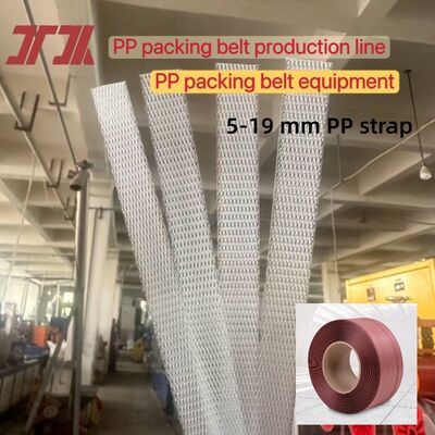 Máquina de fabricação de tiras de PP controlada por PLC linha de produção de tiras com 100% de materiais de PP reciclados