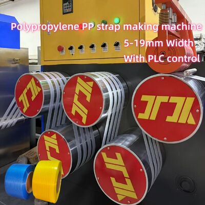 Máquina de produção de tiras de PP de alta eficiência com controlo PLC e câmara automática de tela 230-260 kg/h