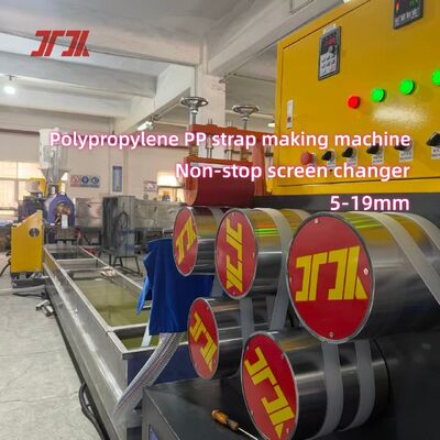 Máquina de produção de tiras de PP de alta eficiência com controlo PLC e câmara automática de tela 230-260 kg/h