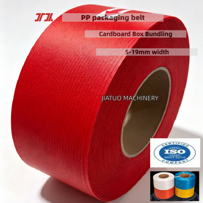 Cinturão de embalagem PET PP de alta velocidade cinto de embalagem branco de 12 mm PP adequado para máquina de enrolamento automática