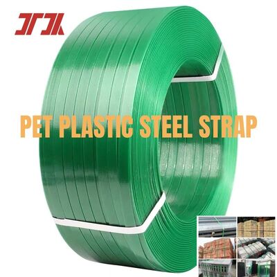 correia de superfície gravada lisa do empacotamento plástico do animal de estimação de 9-32mm para a embalagem pesada da carga