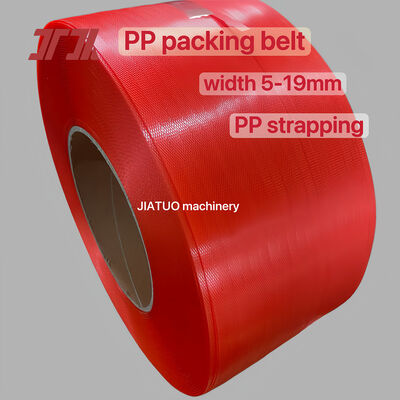 Cintas de embalagem de polipropileno 100% PP 5 mm PET PP para máquinas de enrolamento automático