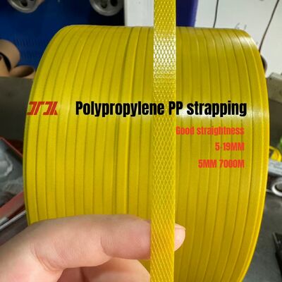 Cinturão de embalagem de polipropileno 100% PP Cinturão de embalagem de polipropileno 100% PP Cinturões de embalagem de polipropileno 5 mm para máquinas de amarração automática