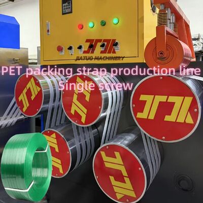 Máquina de Extrusão de Fita PET de 9-32mm com Flocos de Garrafa PET Reciclada e Controle PLC Totalmente Automático