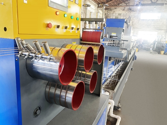 Linha de produção de correias de PP de 5-15 mm de única parafusa, máquina de correias de PP com forno inteligente de temperatura constante