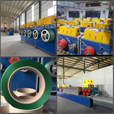 linha produção plástica da extrusão da correia do ANIMAL DE ESTIMAÇÃO 250kg/H da correia de 380V 50HZ