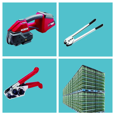 Cinturão de embalagem portátil de banda poliestirada Bateria de tijolo de embalagem Máquina de amarração automática