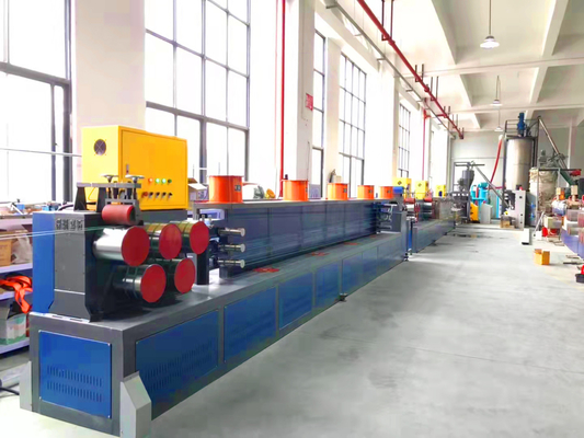 Máquinas de plástico PP Equipamento de filamento de PET PET Linha de produção de filamento de plástico de aço 100-600KG/H Capacidade de extrusão