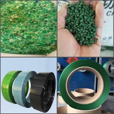 Linha de extrusão de fita PET de parafuso único de 110 mm com controle PLC e enrolador automático