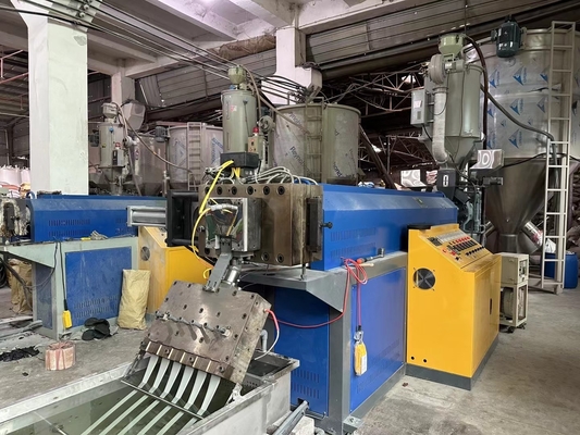 Máquina de cintar PP para reciclagem/novo material de polipropileno com controle PLC da Siemens