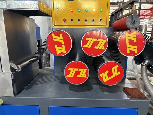 Linha de extrusão automática de tiras de PP com material de parafuso de 125 mm 350-380 kg/h