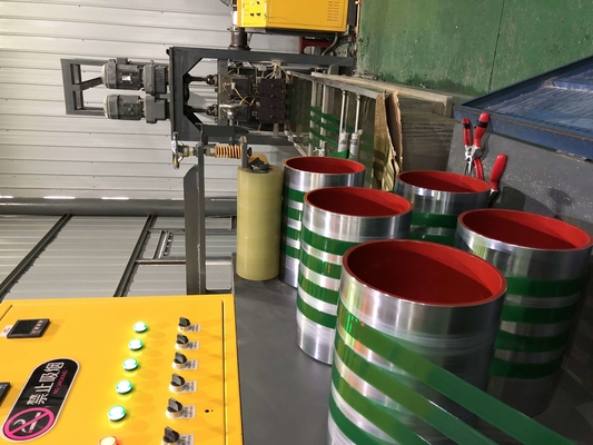 200 kg/H Linha de extrusão de tiras de poliéster PET Linha de produção de tiras de PET de plástico e aço