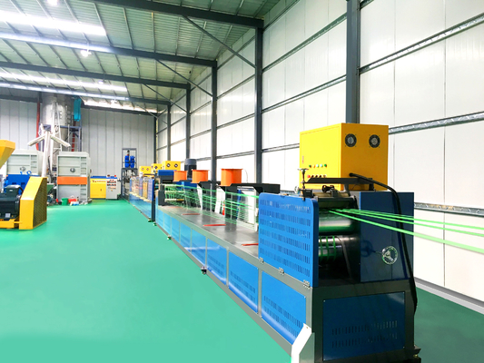 850KG resistência à tração PET Strap linha de produção com dobradora de estação dupla 210-250KG/H