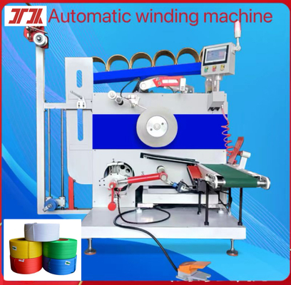 Máquina de enrolar banda de amarração totalmente automática com controle de tela sensível ao toque, enrolador de servo, enrolamento automático