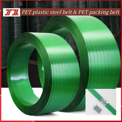 fita de embalagem PET resistente a altas temperaturas e UV largura 9-32 mm Força de tração 200-1500KG