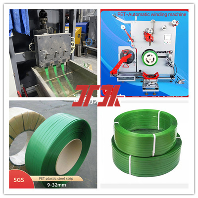 Máquinas de embalagem Linha de produção de cintos de aço PET plástico máquina de fabricação de cintos de PET para largura 9-32mm