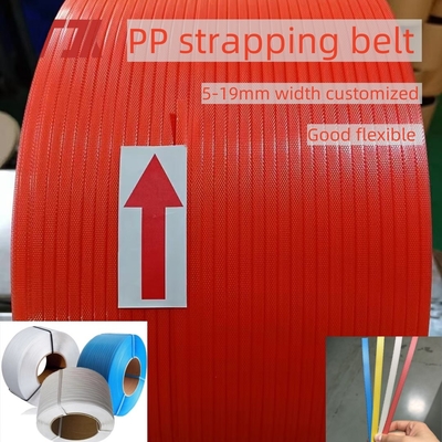 Cinturão de embalagem de plástico de 19 mm e 16 mm para máquina de embalagem automática com boa flexibilidade