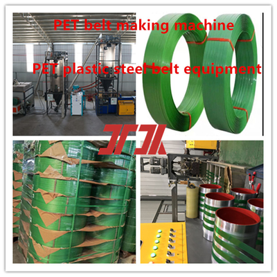 Linha de produção por grosso de cintos de aço de plástico PET de alta velocidade Máquina de fabricação de cintos de PET com sistema de desumidificação e secagem