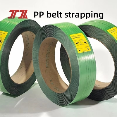 Força> 500KG Larga Impressão Poly Strapping Transparente Verde PET Strap Acessível Embalagem Banding Strapping
