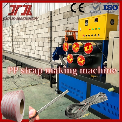 Máquina automática de fabricação de tiras de 100kw de PP 5-19mm Fabricação de rolos de tiras com controle PLC