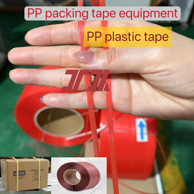 Linha de produção de fita de embalagem de PP de extrusora de alta velocidade 5-19 mm Equipamento de correia de PP para baixa taxa de falha e operação simples