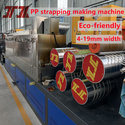 Máquina de Produção de Fita de Polipropileno PP com Controle PLC, Seis Saídas de Fita, 360-380kg/H
