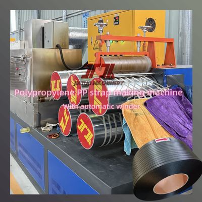 Linha de produção de fita PP para extrusora de plástico 5-19mm com interruptor Schneider e trocador de tela contínuo