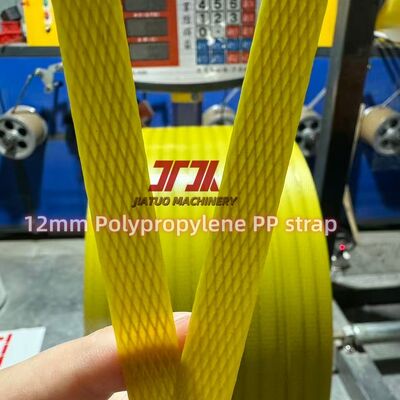 Máquina de fabricação de cintas de PP de largura 5-19 mm para embalagem de cintos com máquina de enrolamento automática