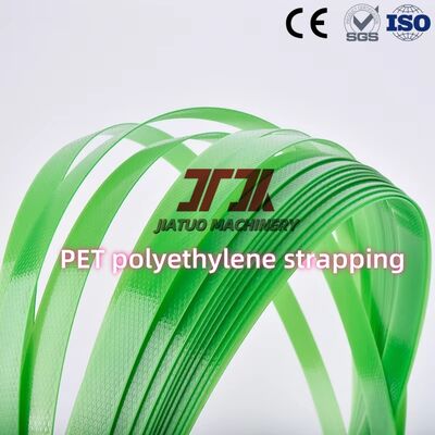 Resistência 1000N 19mm Largura Transparente Verde PET Faixa Acessível Embalagem Faixa Faixa