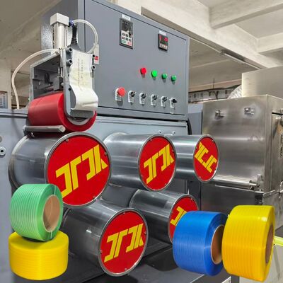 Linha de produção automática de correia de PP de 5-19 mm Máquina de fabricação de correia de PP com controle PLC