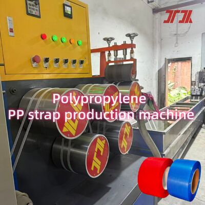 Máquina de fabrico de correias de PP de parafuso único de 5-19 mm, com enrolador automático