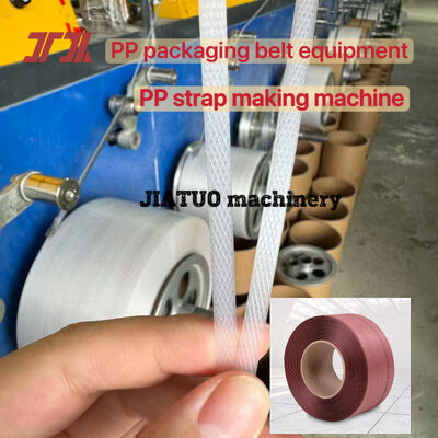 Máquina de fabricação de correia de embalagem de PP controlada por PLC linha de produção de correia de PP com 100% de materiais de pp reciclados