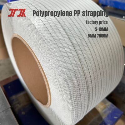 Cinturão de embalagem de polipropileno de 5 mm Pp com comprimento longo 7000m/rolo