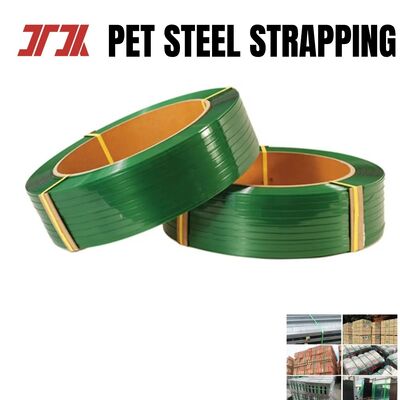 correia de superfície gravada lisa do empacotamento plástico do animal de estimação de 9-32mm para a embalagem pesada da carga