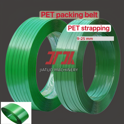 Cinturão de embalagem em PET verde com cinta PET de correia PET para ferramentas de correia pneumática